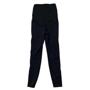 Asos Womens Sz 4 Maternity 4505 Black Leggings Workout Pants Compression